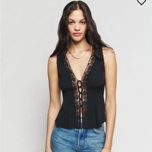 Reformation Cristina Lace Top (6)